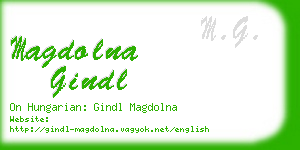 magdolna gindl business card